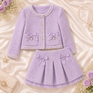 saco tweed cute + falda cute tweed