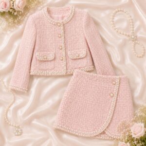 saco tweed cute + falda cute tweed